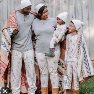 Burt’s Bees Dasher & Dancer reindeer family pajamas